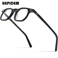 ราคา HEPIDEM Acetate กรอบแว่นตาผู้ชาย Retro ขนาดใหญ่แว่นตาทรงกลมแว่นตาเกาหลีสไตล์ Aness แว่นตา9158 (14107864503)