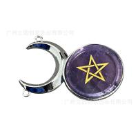 ราคา การค้าต่างประเทศเครื่องประดับคริสตัลหินธรรมชาติบุคลิกภาพฮอร์นสร้อยคอจี้คริสตัลสีชมพู (19891750528)