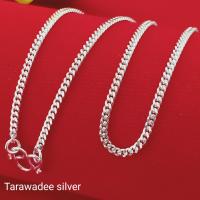 ราคา Tarawadee silver สร้อยคอเงินแท้92 5 เครื่องประดับเงิน สร้อยคอเงินแท้ สร้อยคอเด็ก สร้อยคอผู้ใหญ่ สร้อยลายเลสแบนตัดหน้า เงินแท้นครศรีธรรมราช รหัสสินค้าTAGD060 (11201064714)