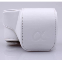 ราคา กระเป๋าหนัง pu ฝากระเป๋ากล้อง รัดสำหรับ Sony Alpha A6000 A6300 Nex6 16 แบบ 50มมเลนส์ 0857 (1398148612)