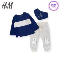 ราคา แท้ H M ชุดนอนเด็ก พร้อมผ้ากันเปื้อน ชุดกันหนาวเด็ก ไซส์ 6 เดือน 36 เดือน พร้อมส่ง (20853835440)