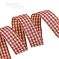 ราคา 5 yards roll 25mm Scottish Ribbon Wholesale Wedding Holiday Dress Up Gift Wrapped Christmas (8585553825)