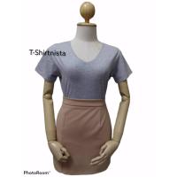 ราคา ป้ายแท้ My top เสื้อคอวีหน้าสั้นหลังยาว T SHIRTNISTA (14055143422)
