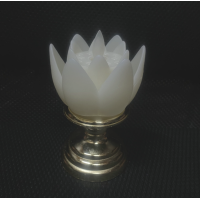 ราคา ดอกบัวไฟฟ้า 1คู่ เชิงเทียนไฟฟ้าดอกบัว เทียนLED เทียนปลอม เทียนใส่ถ่าน เทียนไฟฟ้า LED CANDLE ไม่รวม กระถางธูปไฟฟ้า ธูปไฟฟ้า ธูปLED ไม่รวม (18280766186)