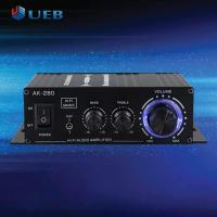 ราคา AK 280ดิจิตอล Am Plifier สเตอริโอไฮไฟเบส Mini Audio Am plifier 40W 40W สองช่องสัญญาณเครื่องเล่นเพลงโฮมเธียเตอร์อินพุต RCA AUX (17921688050)