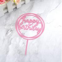 ราคา มาใหม่ ป้ายปักเค้ก ป้ายปักเค้กวันเกิด ป้าย Happy birthday ให้เลือก17ลาย หลากสี ขนาดประมาณ 11 5 16 5 cm Happy birthday sign (16945015081)