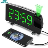 ราคา นาฬิกาดิจิตอล Led นาฬิกาวิทยุ Fm นาฬิกานาฬิกาปลุกเครื่องฉายอัจฉริยะตั้งโต๊ะนาฬิกาตั้งโต๊ะอิเล็กทรอนิกส์ (21205102941)