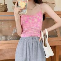 ราคา HIHONEY เสื้อไหมพรมผู้หญิงสีรุ้ง เสื้อแฟชั่นผู้หญิง สื้อผ้าสายเดี่ยว ผ้ายืด ผ้านิ่มใส่สบาย (20109932266)