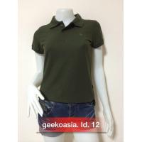 ราคา เสื้อโปโลหญิง ตรากวางแท้ Geeko สีเขียวขี้ม้า หญิง (1640064441)