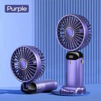 ราคา Vimite 5 Speed พัดลมจิ๋ว Mini Portable Fan USB Rechargeable Foldable Silent Handheld fan พัดลมพกพา with LED Digital Display 2000mAh Table Small Fan for Home Outdoor Sports Office (19192487446)