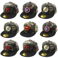 ราคา เด็กวัยหัดเดินเด็กหมวกเบสบอลSuper Hero Bat Man Spider Man Snapback CamoหมวกVisor (6131714436)