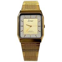 ราคา นาฬิกาข้อมือ SONIC Quartz ขนาดตัวเรือน 20 22 มม ตัวเรือน กรอบ สาย Stainless steel สีทอง (21002407937)