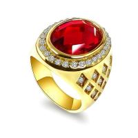 ราคา แหวนทับทิม 18 ใหม่ชายและหญิงคู่อัญมณีเพชรหลวมขนาดใหญ่ฝังเพชรหลายเม็ดสีทองแหวนผู้ชายหล่อ (21018827805)