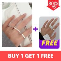ราคา FINE TOO แหวนแฟชั่นผู้หญิง แหวนแฟชั่น ลายผีเสื้อ 2ชิ้น (9103699556)