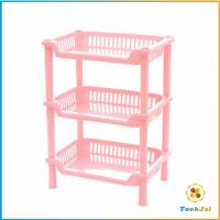ราคา TookJai ชั้นวางอเนกประสงค์ ชั้นวางของพลาสติก 3 ชั้น ชั้นวางของในห้องน้ำ ชั้นวางของในครัว Shelf (16464474207)