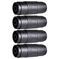 ราคา 4Pin Speaker Amp Speakon Female to Female Plug Jack Straight Coupler Cable Connector 4 Pack (19181192675)