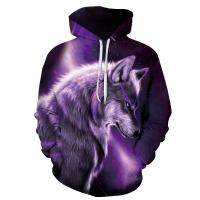 ราคา เสื้อฮู้ดแขนยาวพิมพ์ลายหัวหมาป่า3Dเสื้อโค้ทฮิปฮอปสตรีทน้ำหนักเบาสำหรับฤดูใบไม้ร่วง (10412289629)