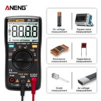 ราคา ANENG AN8008 ดิจิตอลมัลติมิเตอร์ 9999 นับTrue RMSคลื่นสี่เหลี่ยมแสงไฟAC DCแรงดันไฟฟ้าแอมมิเตอร์ปัจจุบันโอห์มอัตโนมัติ คู่มือ (2137192943)