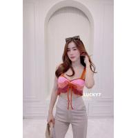 ราคา ครอปท็อปสายเดี่ยว ทรี โทน 3 สี สุดคิ้ว น่ารักมากกก แต่งโบว์หน้าผูกเชือกครอสสุดเก๋ๆ ไม่เหมือนใคร สวย น่ารัก มีสไตล์ (19217019710)