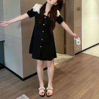 ราคา ชุดเดรสสไตล์ฝรั่งเศสเรียบหรูแบบชาแนลสำหรับผู้หญิงเดรสยาวแบบสั้นไซส์ใหญ่เก็บเนื้อดูแพงใส่แล้วดูผอมเพรียวสำหรับสาวอวบในฤดูร้อน (20059332064)