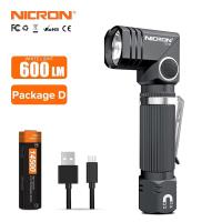 ราคา Small Tools B74E ไฟฉาย Led NICRON N7 แฮนด์ฟรีเชื้อเพลิงคู่90 บิด600LM ฐานตั้งกล้องแบบปรับเลื่อนได้แม่เหล็ก IP65กันน้ำ B74e ไฟฉายโคมไฟสไตล์วินเทจขนาดเล็ก N7 (19022692504)