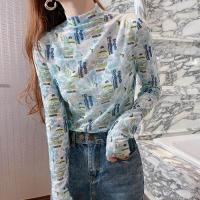 ราคา เสื้อยืดคอเต่าสำหรับผู้หญิงเสื้อยืดแขนยาวลำลองแฟชั่นสไตล์เกาหลีใหม่เสื้อเชิ้ตสไตล์วินเทจ (17143520098)