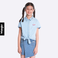 ราคา WRANGLER KIDS เสื้อเชิ้ตแขนสั้นเด็กผู้หญิง คอลเลคชั่น Racing Mania ทรง Seasonal รุ่น WK F123GSHSN22 (20524525195)