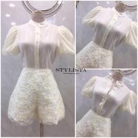 ราคา NEW ARRIVAL น่ารักอีกแร้ววว เซตเสื้อ กางเกง ลายดอก3D ลายสวย มากแพลตเทินดีงาม ใส่สวยเปะสุดๆ Code ST20775 (19714553456)