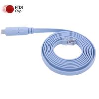 ราคา Best Cisco Console Cable USB 6FT FTDI Type C to Rj45 RS232 For Windows 8 7 Vista MAC Linux Cisco Extension 180cm Cable (17490274104)