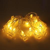 ราคา ไฟหนีบรูป ไฟตกแต่ง ไฟประดับ ไฟตกแต่งห้อง ไฟแต่งร้าน ไฟประดับห้อง decorative lights 3 เมตร ตัวหนีบ 20 ตัว แบบปลั๊ก lulucare (21023088430)