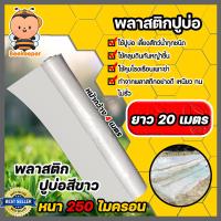 ราคา พลาสติกปูบ่อPE 250 ไมครอน หน้ากว้าง 4เมตร แบ่งขายยาว 20 เมตร มี 3 สี พลาสติกคลุมโรงเรือน ผ้าปูPE ผ้าปูบ่อ พลาสติกคลุมดิน ม้วนเต็มยาว 40 เมตร (13129308640)