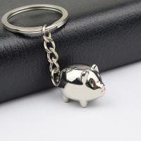 ราคา M H Cute Exquisite Small Pig Keychain Fashion Bag Charm Alloy Car Key Holder (18903276545)