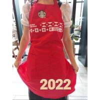 ราคา FLAND Starbucks ผ้ากันเปื้อน ลายบาริสต้า สีเขียว และสีดํา สําหรับคริสต์มาส (20581725897)