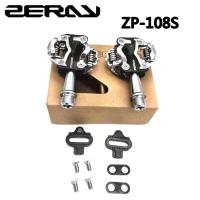 ราคา ZERAYที่เหยียบMTBกับCleat ZP 108Sเข้ากันได้กับSPD Self อลูมิเนียมล็อคโลหะผสมDoubleside Multifunctionเหยียบ (7114114547)