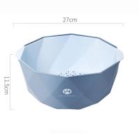 ราคา ตะกร้าผัก 2in1 กะละมังล้างผลไม้ ตะกร้าล้างข้าวสาร ตะแกรงล้างผัก ตะกร้ากรองระบายน้ำสองชั้น ตะกร้าล้างผัก ผลไม้ อเนกประสงค์ (18943825956)