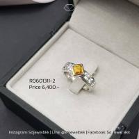 ราคา แหวนพลอยธรรมชาติบุษราคัม แหวนตัวเรือนเงินแท้92 5 แหวนพลอยบุษราคัม แหวนติดนิ้ว แหวนเงินแท้925 พลอยบุษราคัมแท้ (16565650730)