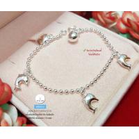 ราคา สร้อยข้อมือเงินแท้92 5 ข้อมือสำหรับเด็ก ร้อยปลาโลมา น่ารักๆ พร้อมกระดิ่ง 1 ลูก ยาว 5 2 นิ้ว เรือนเงินแท้ (9885800957)
