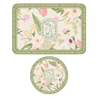 ราคา Romaine ชุดที่รองจานพีวีซีแผ่นรองทรงกลม Charming ผ้ารองจานลายดอกไม้โบราณกันน้ำกันลื่นและทนความร้อนการตกแต่งโต๊ะทานอาหารที่สมบูรณ์แบบสำหรับห้องครัว (20324293641)