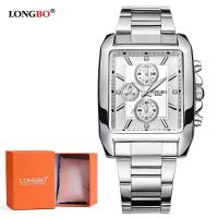 ราคา 2018 Longbo Military Luxury Quartz Watch Casual Fashion Steel Strap Watches Men Watch Sports Analog Wristwatch Gift Clock 80006 (19747211139)