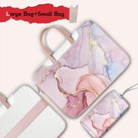ราคา Tas Daya ฟรี กระเป๋าเคสกันกระแทกผู้หญิงลายศิลปะหินอ่อนกระเป๋าแล็ปท็อปกระเป๋าถือกระเป๋าเป้แล็ปท็อปความจุมากกระเป๋าถือหนัง PU กระเป๋าเก็บของ (17892059400)