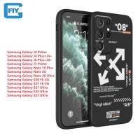 ราคา Flygoods เคสโทรศัพท์ซิลิโคนเหลวสีดำขาวสำหรับ Samsung GalaxyS23 S22 S21 S20พิเศษ FE Note 20 Note10พิเศษ J6 J4 J2 J7 Prime Broken Arrow ปลอกอ่อนป้องกันรูขาดอย่างแม่นยำ (20525860502)