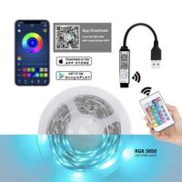 ราคา 10M 20M 30M SMD ริ้วสายไฟ2835ไฟ LED ริ้วสายไฟไฟ RGB Strip ริ้วสายไฟมหัศจรรย์ DC5V แรงดันต่ำริ้วสายไฟบรรยากาศการแข่งไฟ LED ริ้วสายไฟ5V ที่มีสีสัน USB ริ้วสายไฟอินฟราเรด12วัตต์ เมตร24คีย์การควบคุมระยะไก