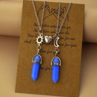 ราคา สร้อยคอคู่รูปพระจันทร์พระอาทิตย์2ชิ้น เซ็ตชุดเรืองแสงจี้ทรงหกเหลี่ยมสร้อยคอสำหรับผู้หญิงเครื่องประดับคู่รักของขวัญปาร์ตี้สุดฮอต (20282150233)