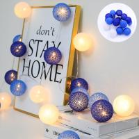 ราคา ลูกบอลพลาสติก LED สีหลอดไฟประดับแบบสายกระพริบสำหรับตกแต่งคริสต์มาสปีใหม่สีฟ้าน้ำทะเล (21071771596)