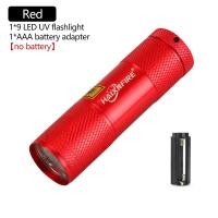 ราคา Haixnfire ไฟฉาย UV 9ดวงหลอดไฟ LED ไฟฉายหลอดยูวีหลอดไฟแบบตรวจจับ Catom กันการปลอมแปลงประเมินราคาไฟฉาย395nm (17182486803)