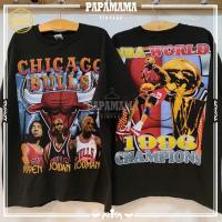 ราคา ขายร้อน BIL CHICAGO BULLS NBA WORLD 1996 CHAMPIONS tag GEM ผ้าร้อย ฟอกนุ่ม เฟดเสมอ S M L XL 2XL 3XL เสื้อยืดผ้าฝ้ายแท้ (19852488824)