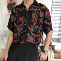ราคา เสื้อคู่แขนยาวลายดอกไม้เก๋ไก๋วินเทจสไตล์ฮ่องกงเสื้อโค้ทผู้ชายเสื้อเชิ้ตลายดอกสไตล์เกาหลีอินเทรนด์ (20473812711)