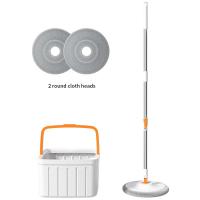 ราคา Konco Spin Mop And Bucket Set Lazy Floor Mop Free Squeeze Mop Automatic Separation Flat Mops Floor Cleaning With Washable 2 Pieces Microfiber Pads (15865517650)