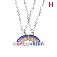 ราคา pengxia COD 2pcs Rainbow Fashion Best Friends น้ำผึ้งรักคู่จี้สร้อยคอ BFF Gift HO (19971764697)