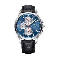 ราคา แบรนด์หรู MAURICE LACROIX นาฬิกา Ben Tao Series สามตา Chronograph แฟชั่น Casual Top หนังผู้ชายนาฬิกาผู้ชายของขวัญนาฬิกา (20097512238)